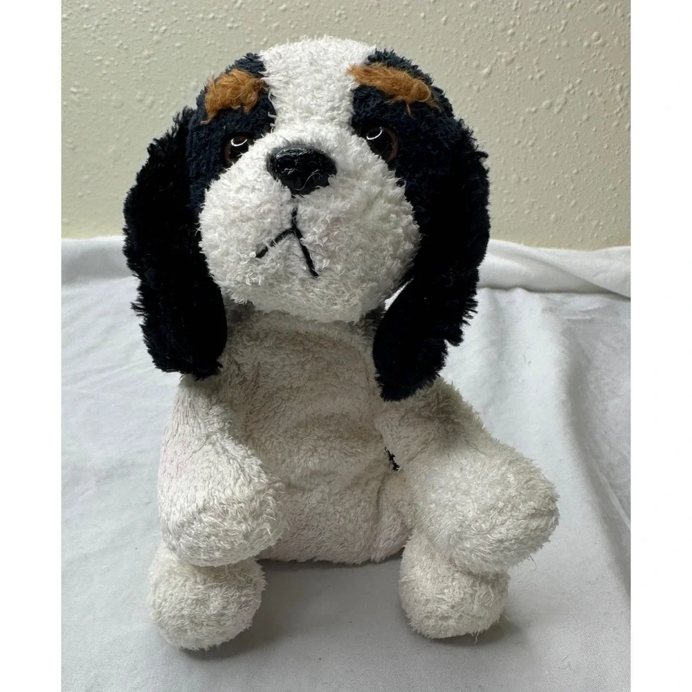 Russ Berrie Luv Pets Sparks Dog Beanie Soft Toy Plush Beanie Small Puppy Spaniel